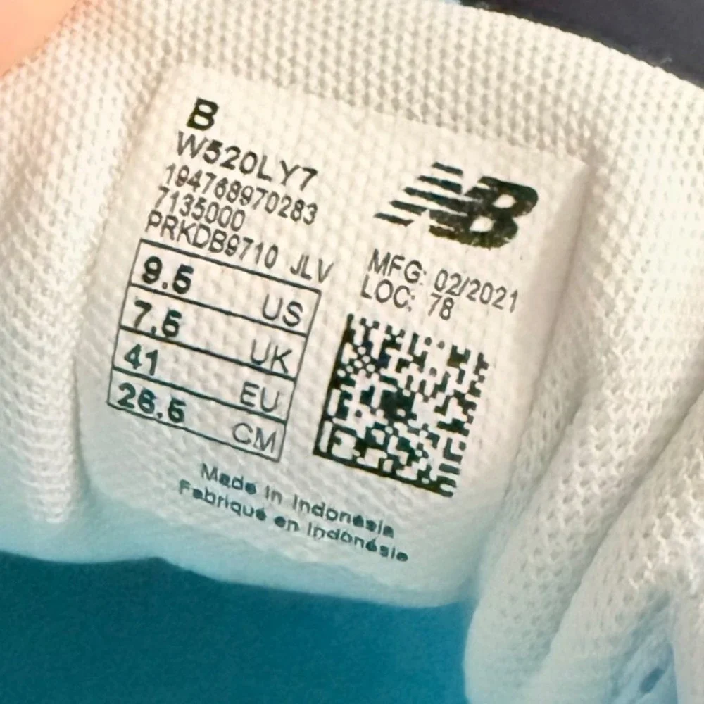 New Balance 520 v7 Women Running Shoes Light Blue Teal Size 9.5‎